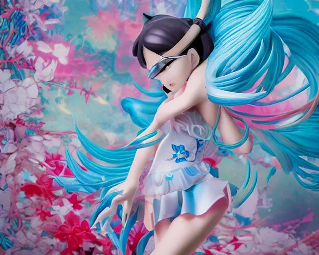 Image similar to James Jean isolated beach magical girl vinyl figure, figure photography, smooth sharp focus, tropical undertones, anime stylized, high detail, ethereal lighting - H 640