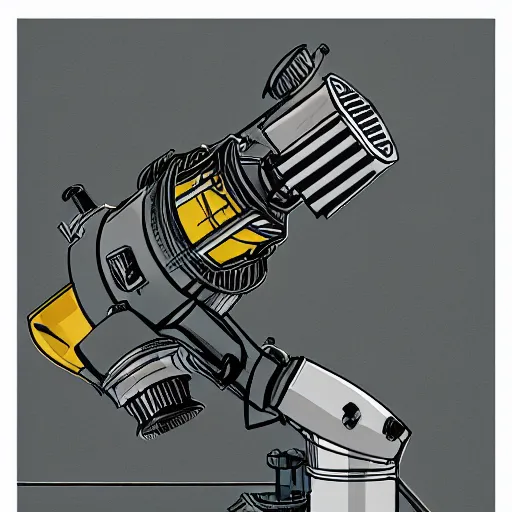 Prompt: editorial illustration microscope, fine texture, dynamic composition, detailed, matte print, dynamic perspective, colorful modern