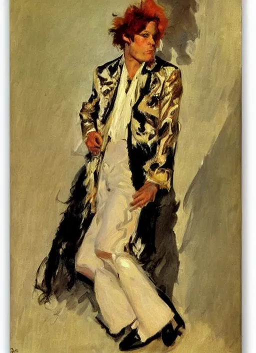 Image similar to glam rocker by joaquin sorolla