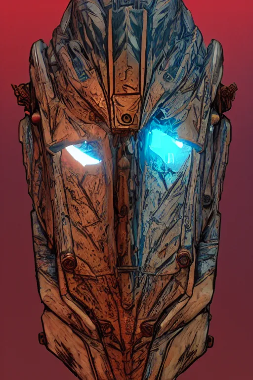 Prompt: tribal vodoo mask feather gemstone global illumination ray tracing hdr that looks like it is from borderlands and by feng zhu and loish and laurie greasley, victo ngai, andreas rocha, john harris