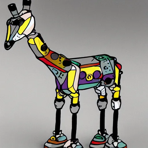Image similar to robot giraffe