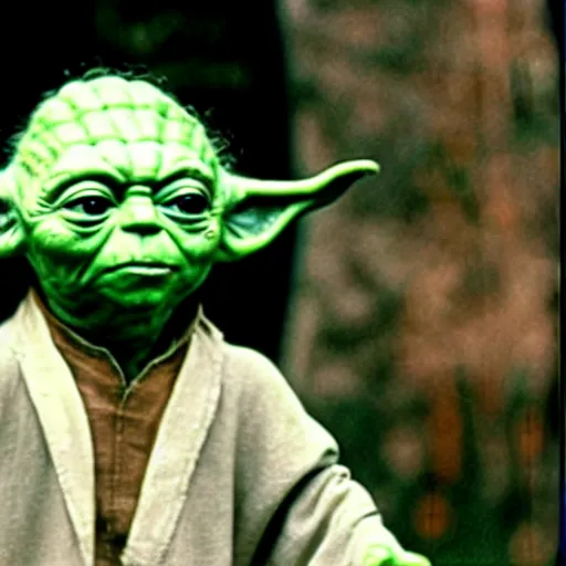 Image similar to yoda performing at woodstock