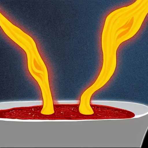 Image similar to a cup of lava