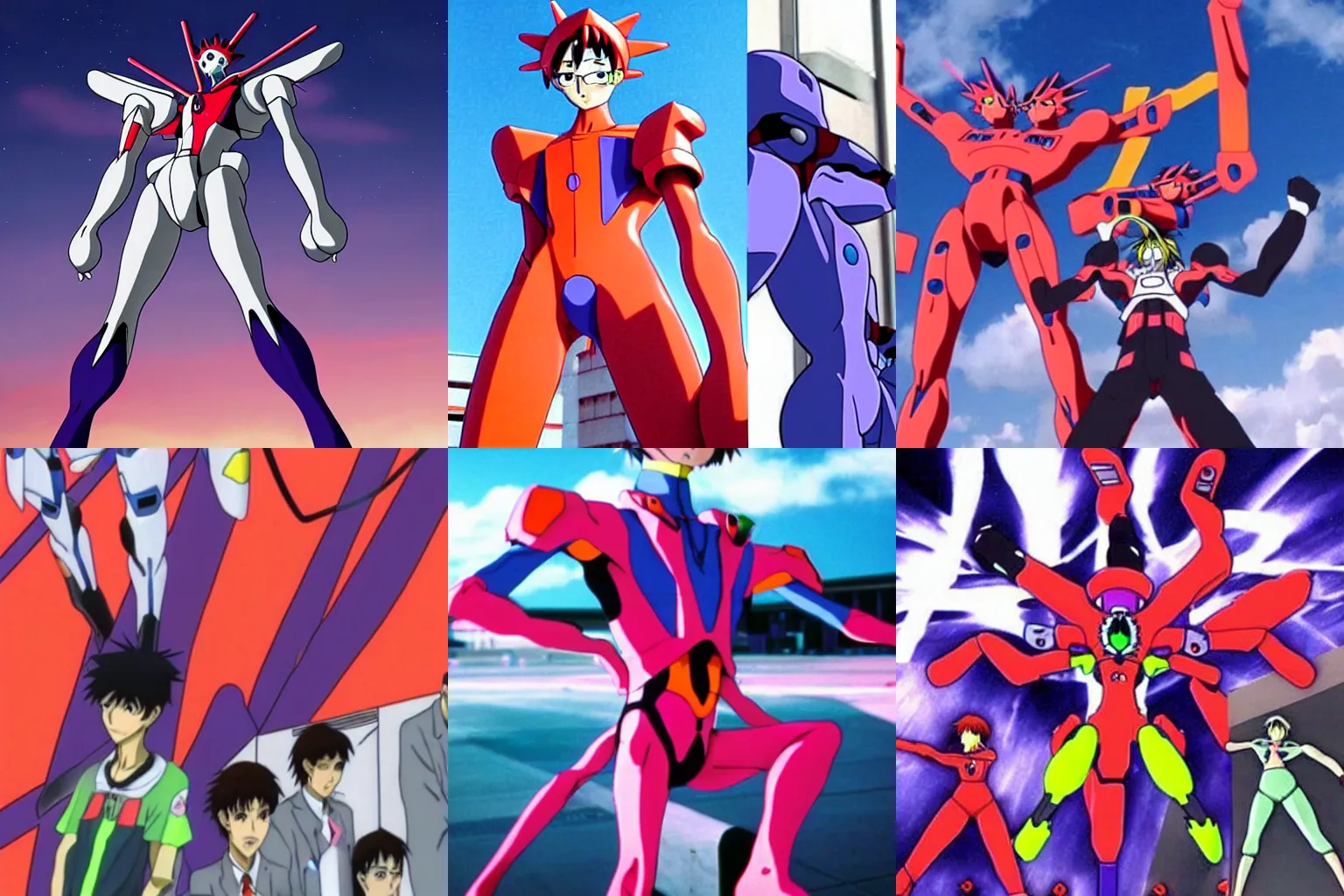 Prompt: neon genesis evangelion in real life