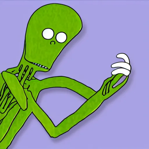 Salad Fingers flash animation, 4k, hyperrealistic Stable Diffusion