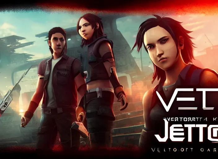 Image similar to promo art still of jett from valorant video game 2 0 2 0, 4 k