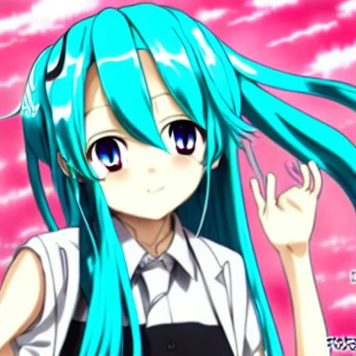 Prompt: hatsune miku pregnant with triplets at 4 0 weeks, baby movings in belly, anime art, trending on pixiv