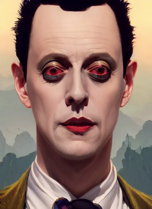 Prompt: Highly detailed portrait of Klaus Nomi, in GTA V, Stephen Bliss, unreal engine, fantasy art by Greg Rutkowski, Loish, Rhads, ferdinand knab, Makoto Shinkai and Lois van baarle, ilya kuvshinov, rossdraws, Tom Bagshaw, alphonse mucha, global illumination, radiant light, detailed and intricate environment