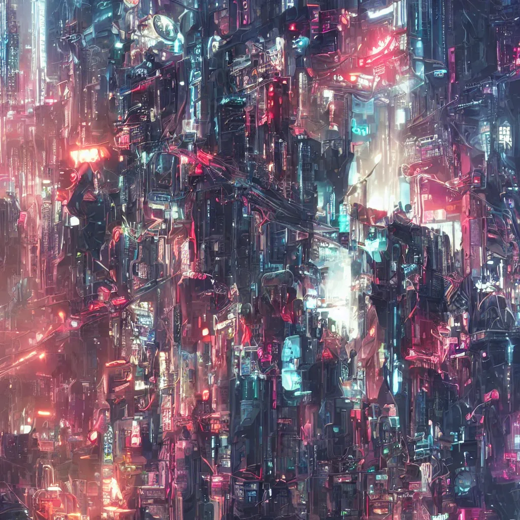 Image similar to cyberpunk trump