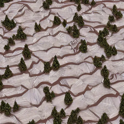 Prompt: full landscape as origami, 4 k details