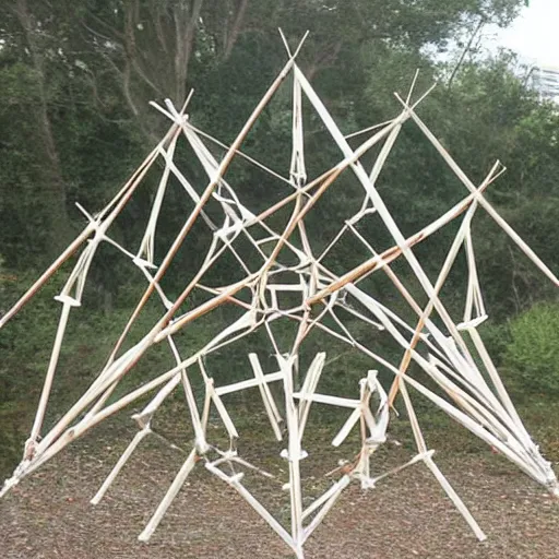 Image similar to tensegrity,