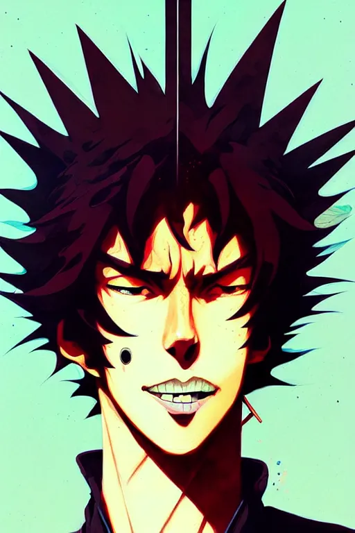 Image similar to a ultradetailed beautiful panting of spike from cowboy bebop, by conrad roset, greg rutkowski and makoto shinkai, trending on artstation