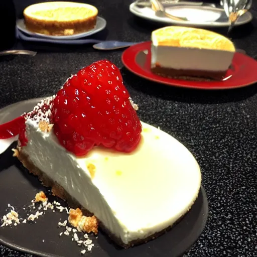 Prompt: cheesecake, Michelin star, award winning