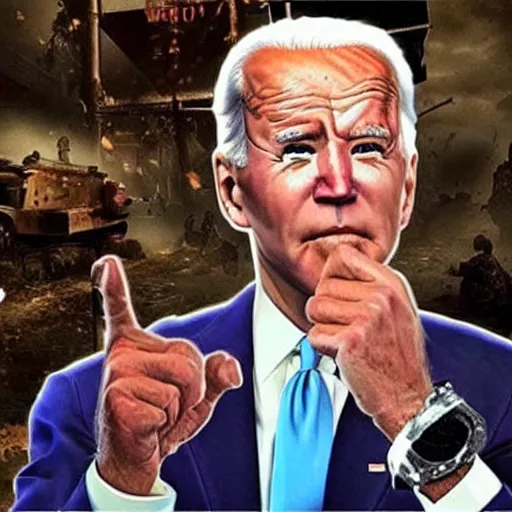 Prompt: Joe Biden in COD Zombies