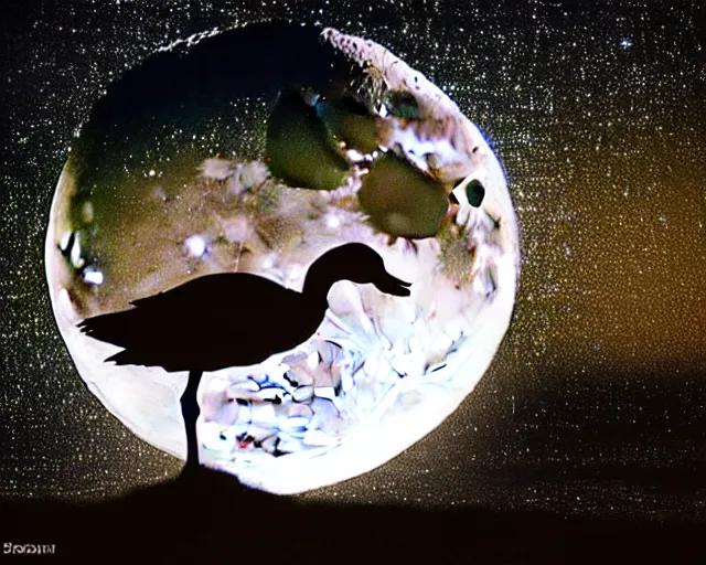 Image similar to moon attack duck, fantasia photo