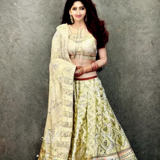 Prompt: Sridevi Actress posing for an image