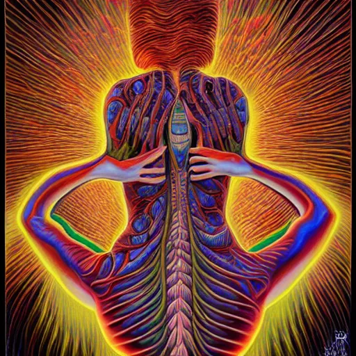 Prompt: artwork by alex grey, artstation