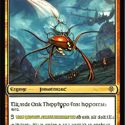 Prompt: thopter from magic the gathering