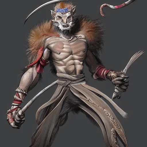 badass wukong type character by ghibli | Stable Diffusion | OpenArt