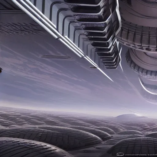 Prompt: Dune 2022 one thousand aligned cryogenic pods, spaceship hangar, symmetrical, sci-fi, cryogenic pods, many cryogenic pods, interior, fantasy, 4k, wide shot, matte painting, oil painting, concept art, art station, style of Eliran Kantor
