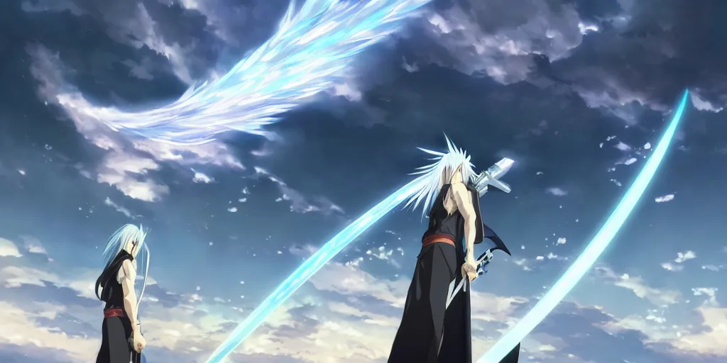 Image similar to Sephiroth in Your Name by Makoto Shinkai