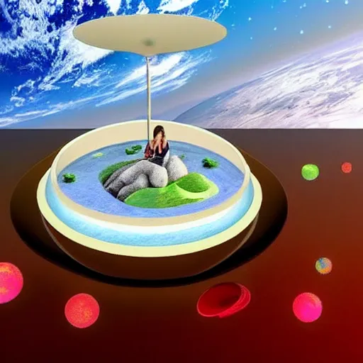 Image similar to floating island in space