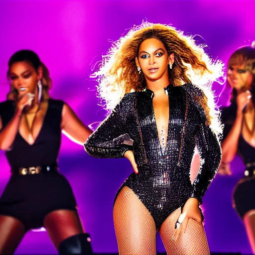 Image similar to Beyonce giving a concert, EOS 5D, ISO100, f/8, 1/125, 84mm, RAW Dual Pixel, Dolby Vision, HDR, Professional, Featured