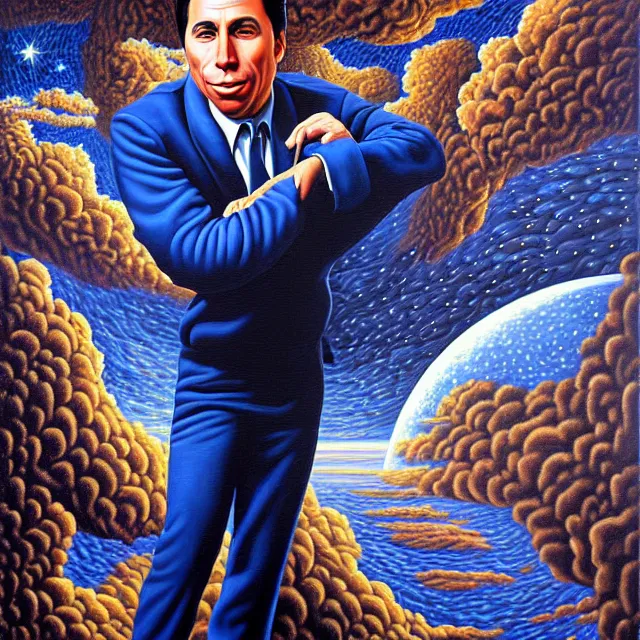 Image similar to an oil on canvas portrait painting of john travolta, surrealism, surrealist, cosmic horror, rob gonsalves, high detail