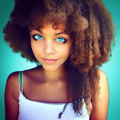 Image similar to american white girl looking, fair light skin, green eyes