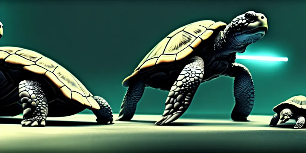 Image similar to surgeon operating on a turtle, science fiction industrial hard science concept art, 8K render octane high definition cgsociety, illustration, unreal engine