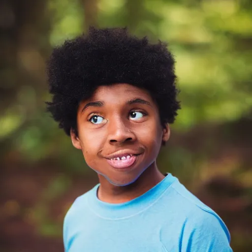 Image similar to portrait photo still of real life finn from the cartoon adventure time 8 k, 8 5 mm f 1. 8