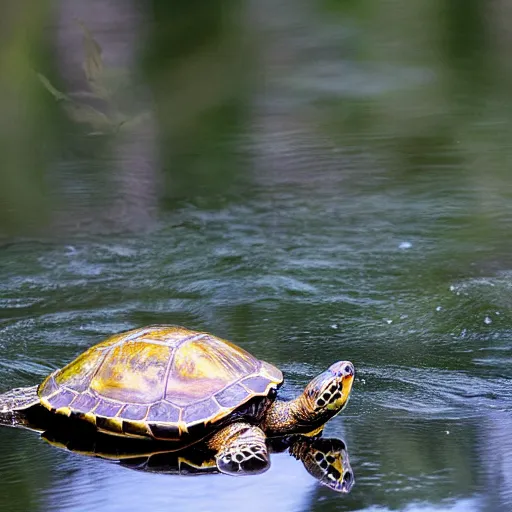 Prompt: Pope Francis blessing pond turtle, HD photography, Canon eos r3, 8k resolution, red ear slider, award winning, national geographic