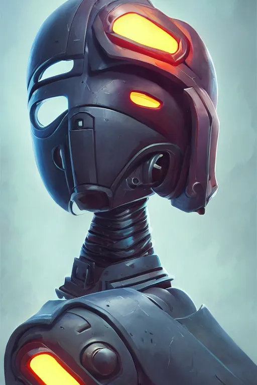 Image similar to epic mask helmet robot ninja portrait stylized as fornite style game design fanart by concept artist gervasio canda, behance hd by jesper ejsing, by rhads, makoto shinkai and lois van baarle, ilya kuvshinov, rossdraws global illumination radiating a glowing aura global illumination ray tracing hdr render in unreal engine 5