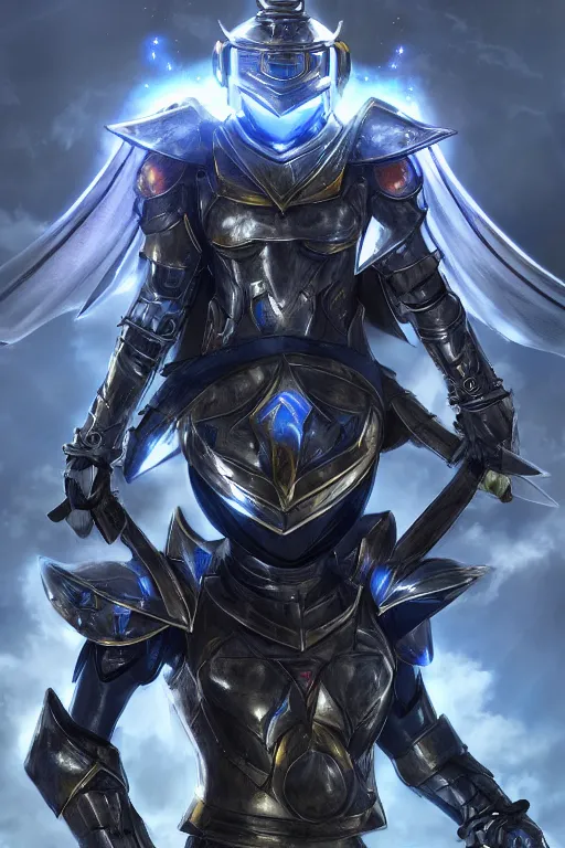 Image similar to helmet armor guardian destiny in witch queen illumination ray tracing hdr fanart arstation by sung choi robot ninja mask and eric pfeiffer and gabriel garza and casper konefal