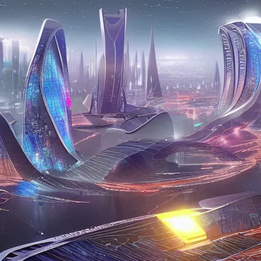 Prompt: a futuristic city from the year 2 0 7 0