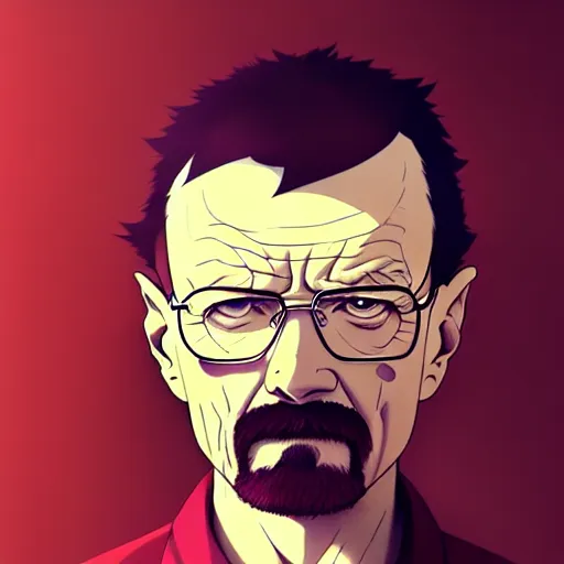 Image similar to walter white, portrait shinkai makoto studio ghibli studio key hideaki anno sakimichan stanley artgerm lau rossdraws james jean marc simonetti elegant highly detailed digital painting artstation pixiv