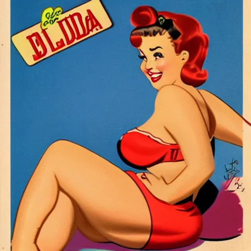 Image similar to curvy pin - up girl hilda