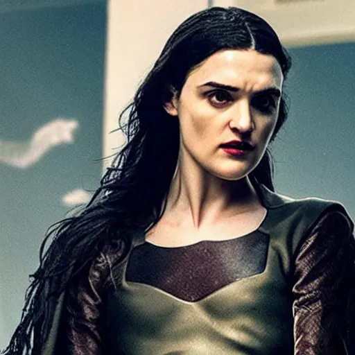 Image similar to Katie McGrath as Morgana in Cyberpunk Camelot