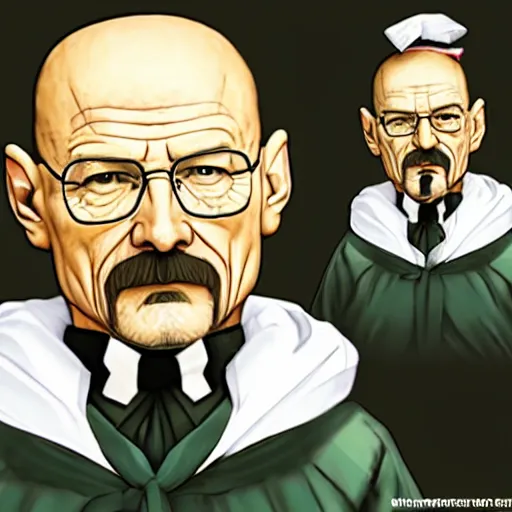 Image similar to walter white as a touhou character