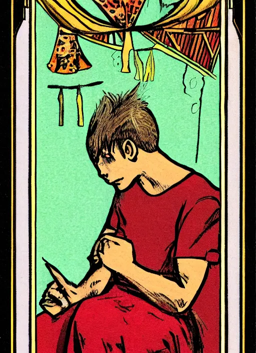 Prompt: The Gay Guy, tarot card