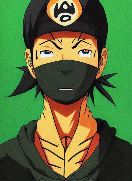 Prompt: naruto profile picture by sachin teng x ofwgkta, marijuana, organic painting, masterpiece, smoke clouds, asymmetrical, green, matte paint, hard edges, energetic