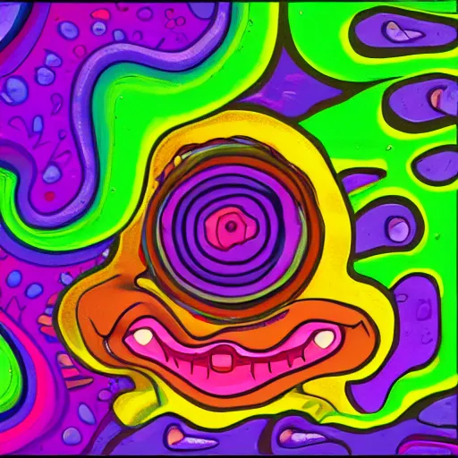 Image similar to goo goo gooo goooooooo gooo gooooooog, psychedelic, ultra detailed, 8 k, trending on deviat art.