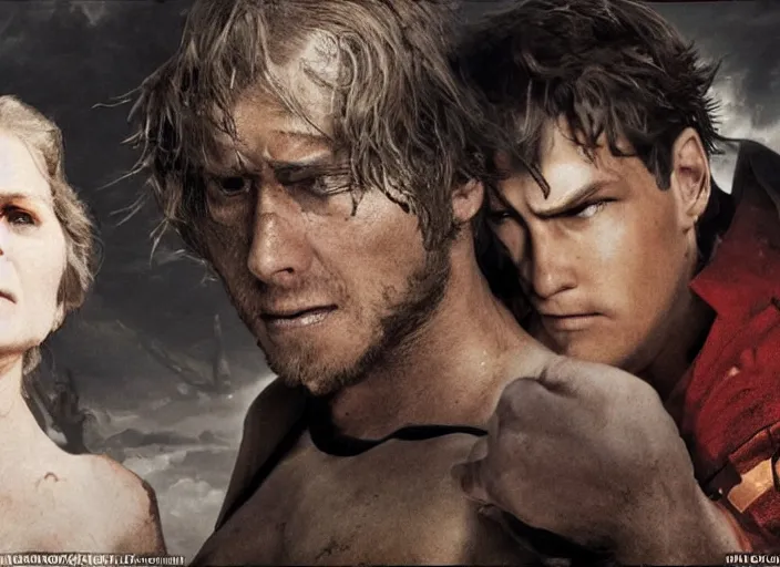 Image similar to the hero has seen something he should not have seen, and now it will not let the hero escape with the hero's eyes