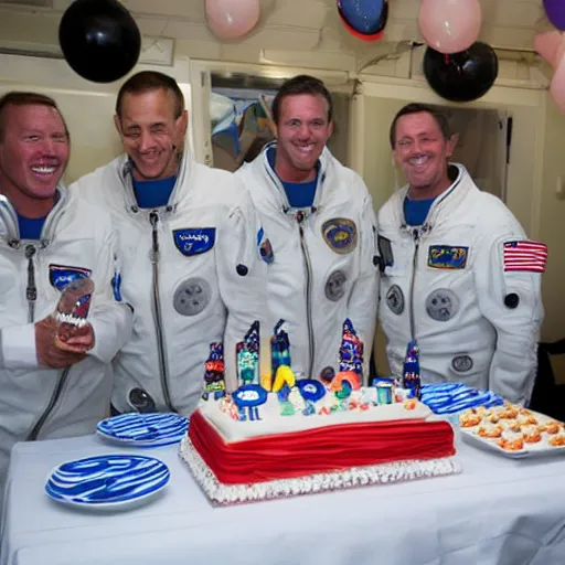 Prompt: astronauts birthday party photos