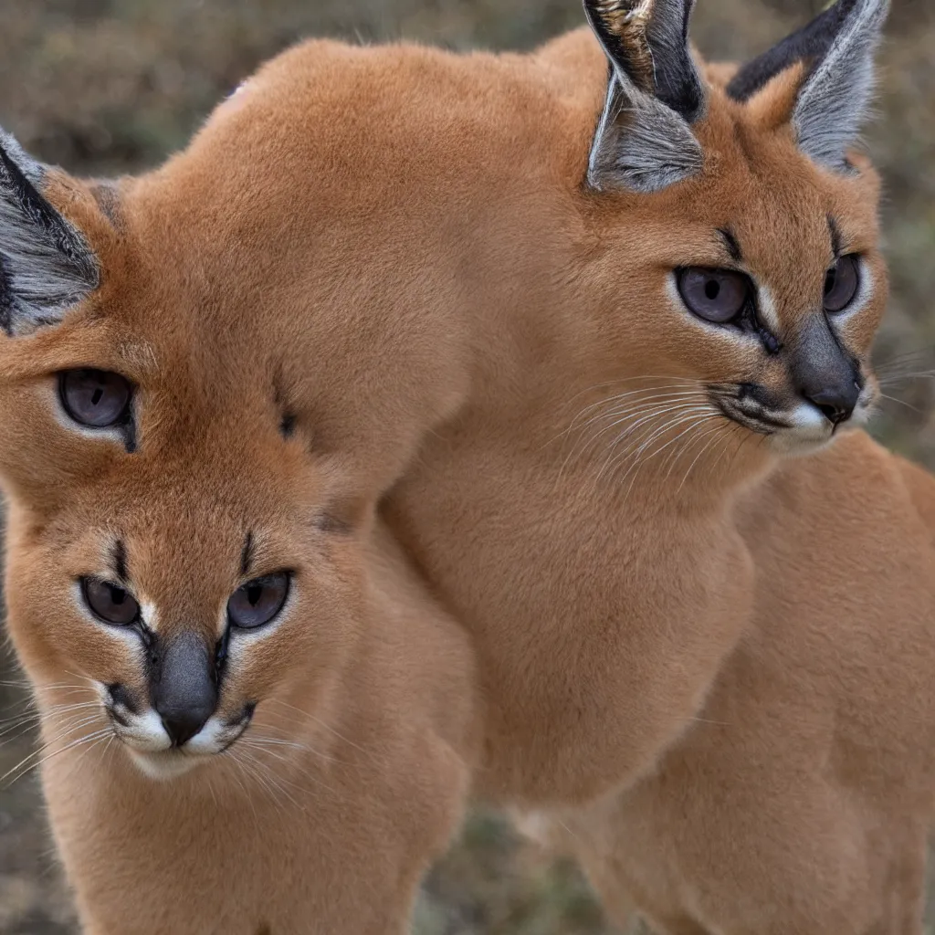 Prompt: cute caracal texture, 4k