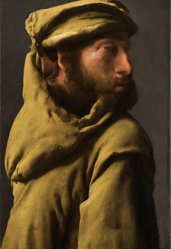 Prompt: navy seal painted by vermeer. face. portrait. highly detailed. depth of field. high definition. 8 k. photography