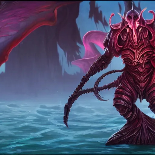 Prompt: N'zoth as a boss in Contra 3