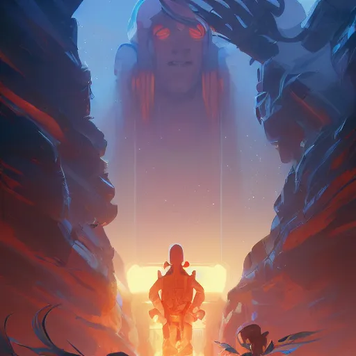 Image similar to hero world close encounters of the third kind, behance hd by jesper ejsing, by rhads, makoto shinkai and lois van baarle, ilya kuvshinov, rossdraws global illumination