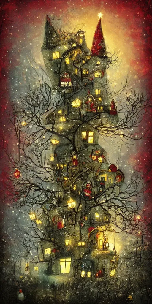 Image similar to a christmas scene by alexander jansson