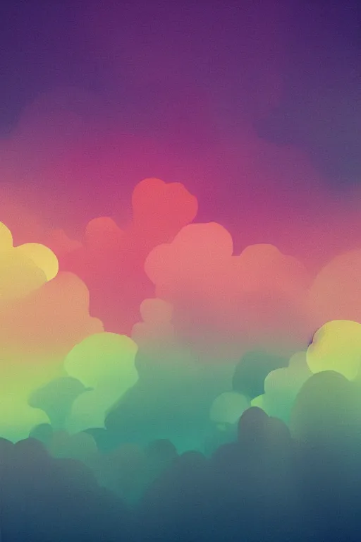 Image similar to pastel gradient poster